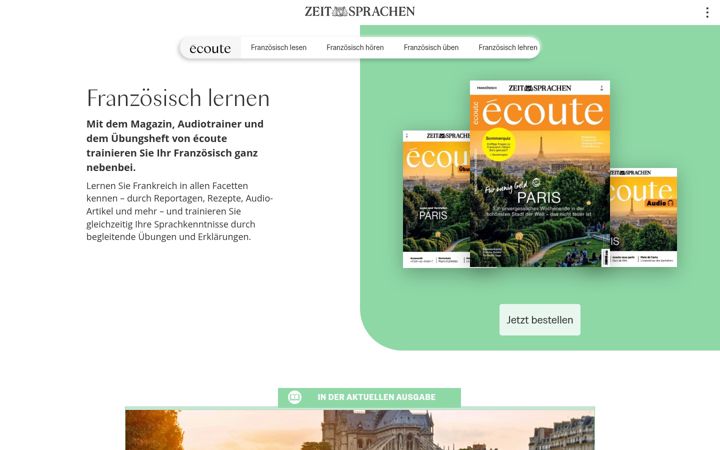 Screenshot of ecoute.de