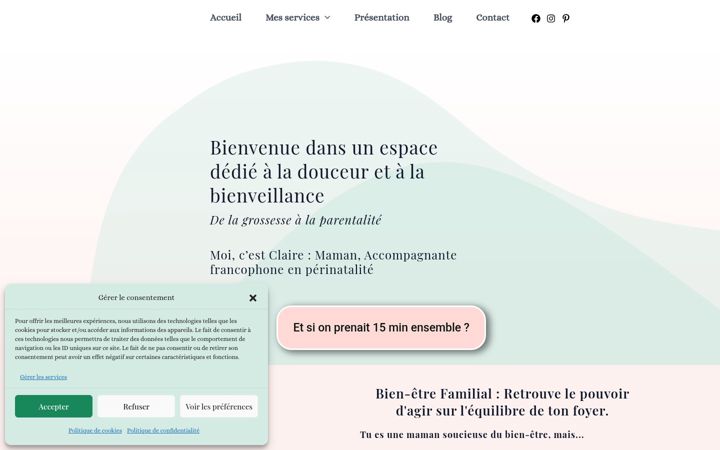 Screenshot of ecouteetnaissance.ca