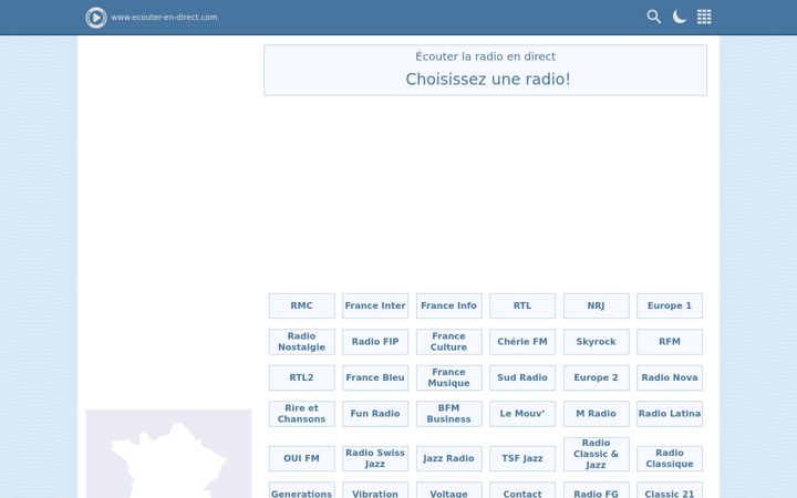 Screenshot of ecouter-en-direct.com