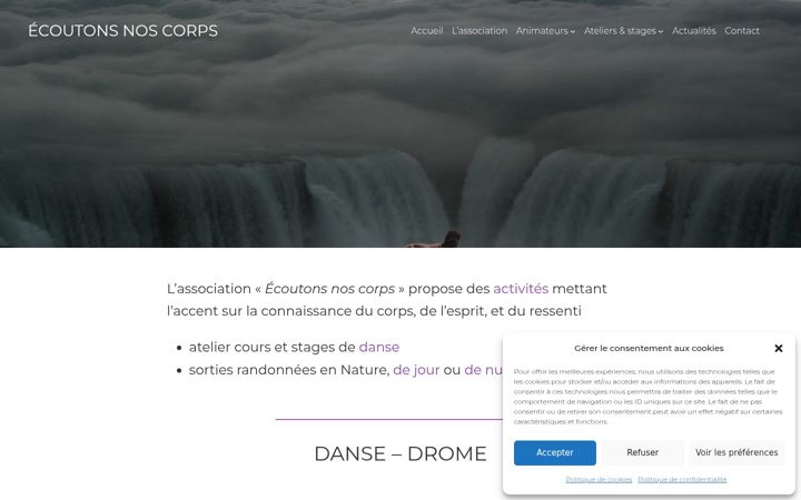 Snímek obrazovky ecoutons-nos-corps.fr