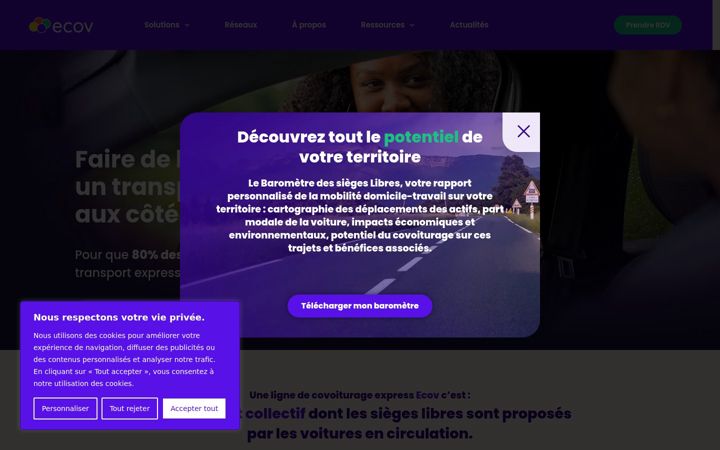 Screenshot of ecov.fr