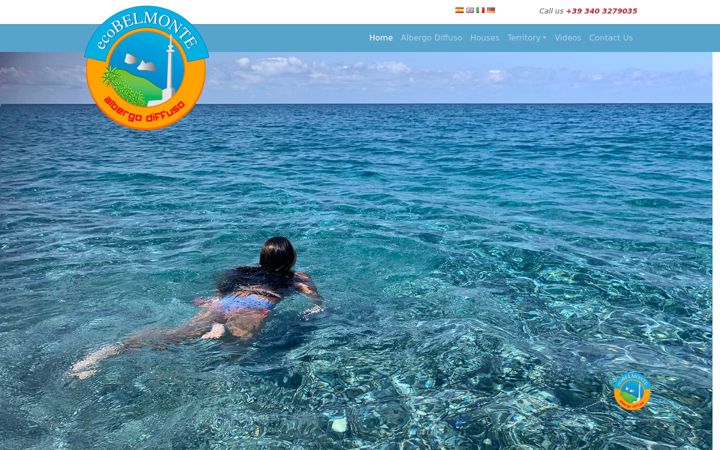 Screenshot of ecovacanzebelmonte.it