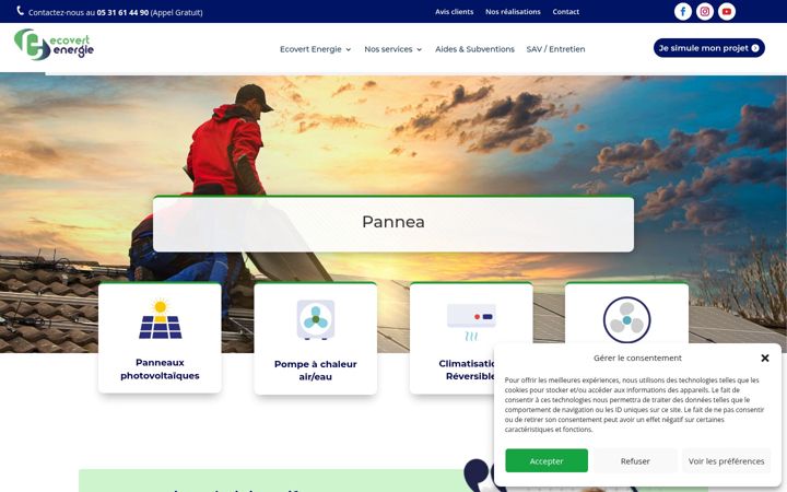 Snímek obrazovky ecovert-energie.fr