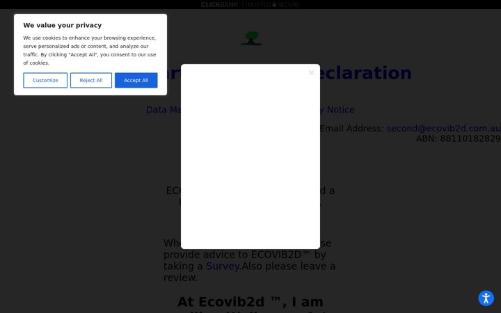 Screenshot of ecovib2d.com.au