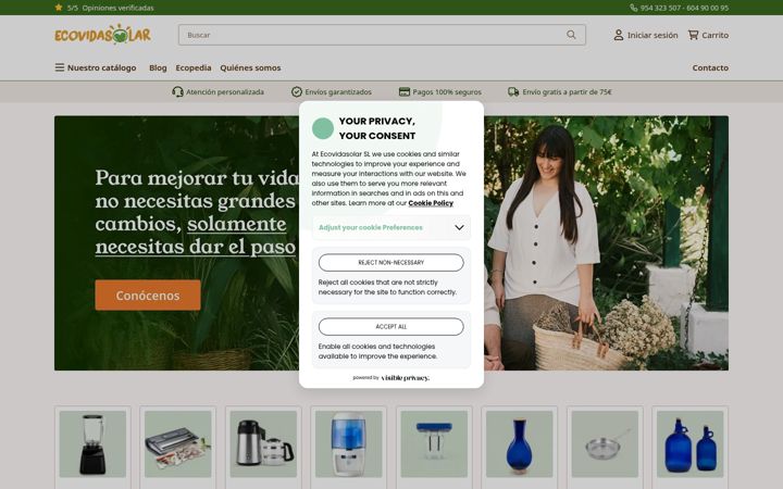 Screenshot of ecovidasolar.es