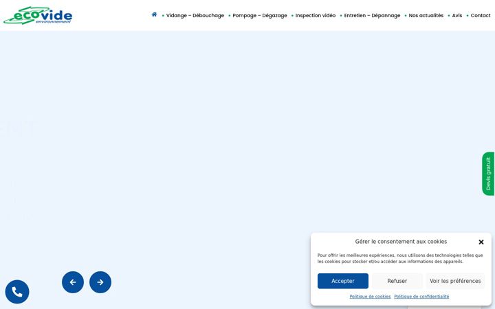 Snímek obrazovky ecovide-environnement.fr