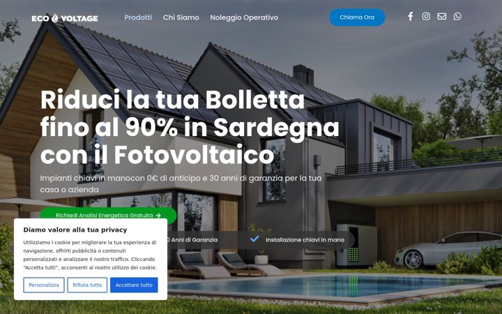 Screenshot of ecovoltage.it