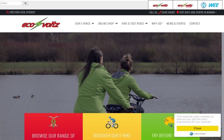 Screenshot of ecovoltz.co.uk
