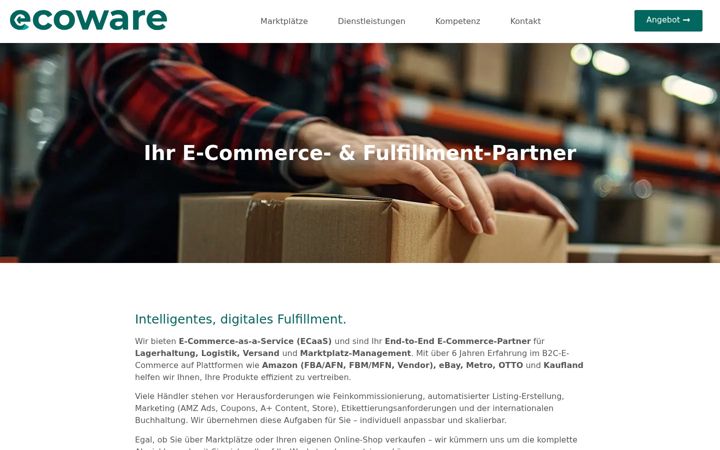 Screenshot of ecoware.org