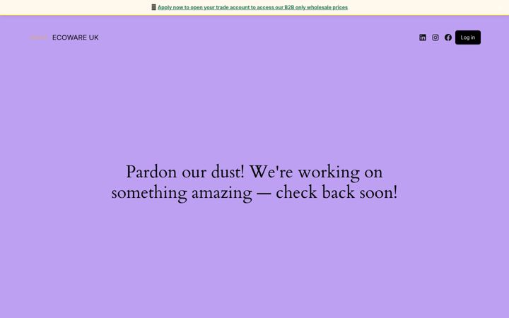 Screenshot of ecoware.uk