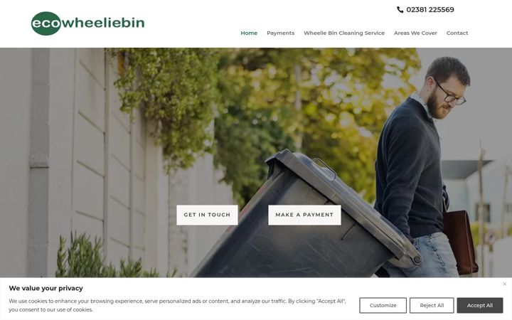 Screenshot of ecowheeliebin.co.uk