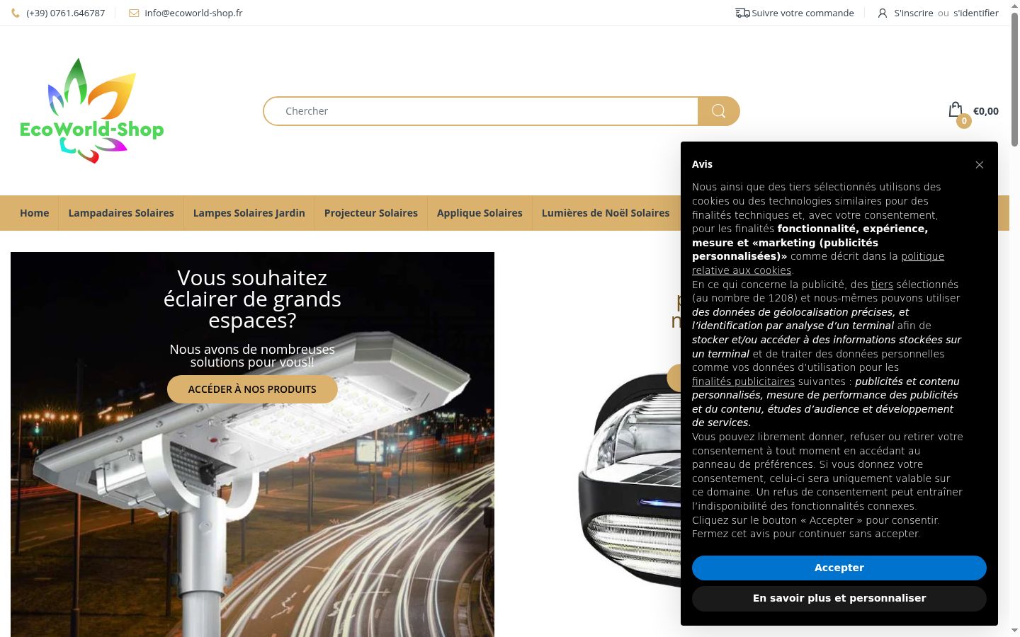 Screenshot tal-banner tal-kunsens muri qabel kwalunkwe interazzjoni