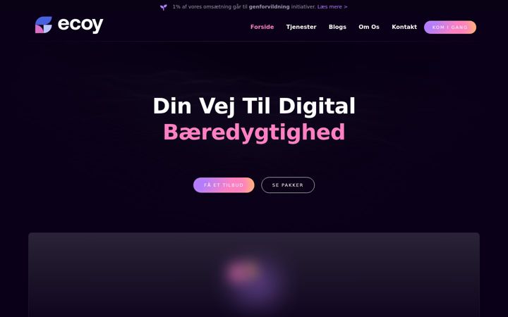 Екранна снимка на ecoy.dk
