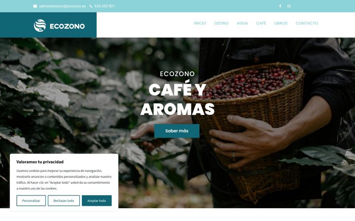 Screenshot of ecozono.es