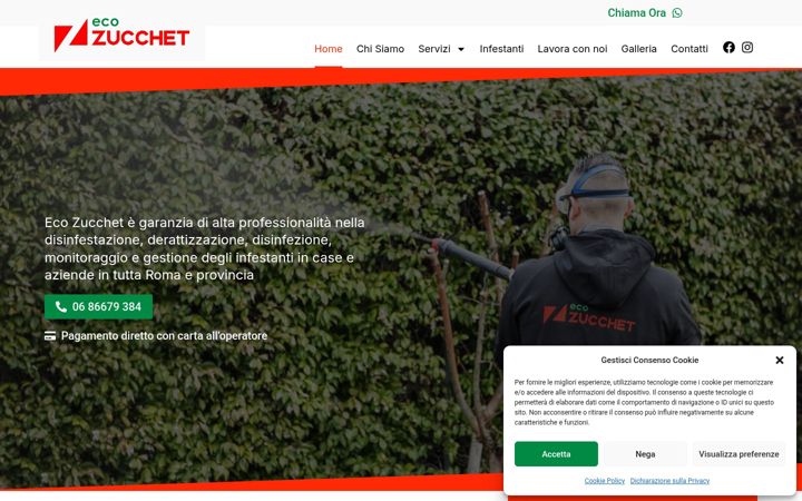 Screenshot of ecozucchet.it