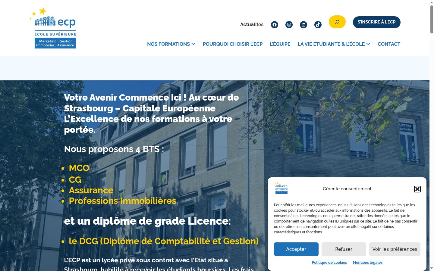 Screenshot tal-banner tal-kunsens muri qabel kwalunkwe interazzjoni