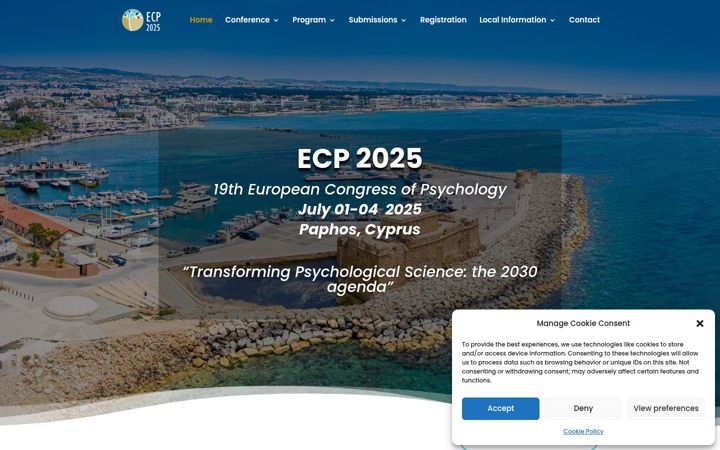 Snímek obrazovky ecp2025.eu