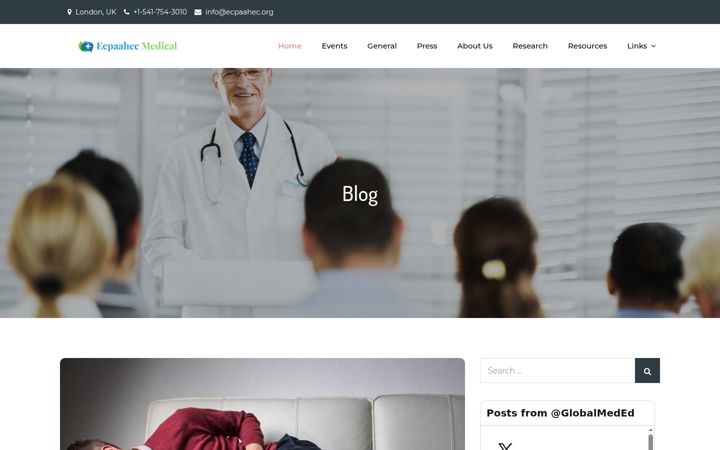 Screenshot of ecpaahec.org