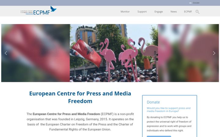 Snímek obrazovky ecpmf.eu