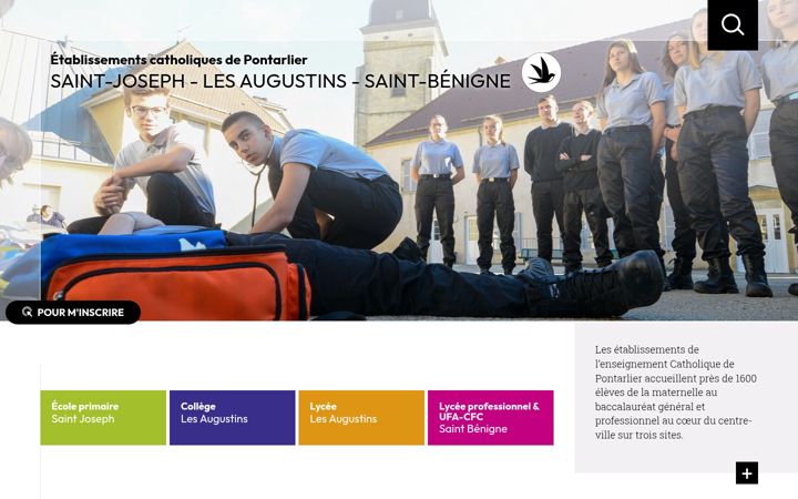 Screenshot of ecpontarlier.fr