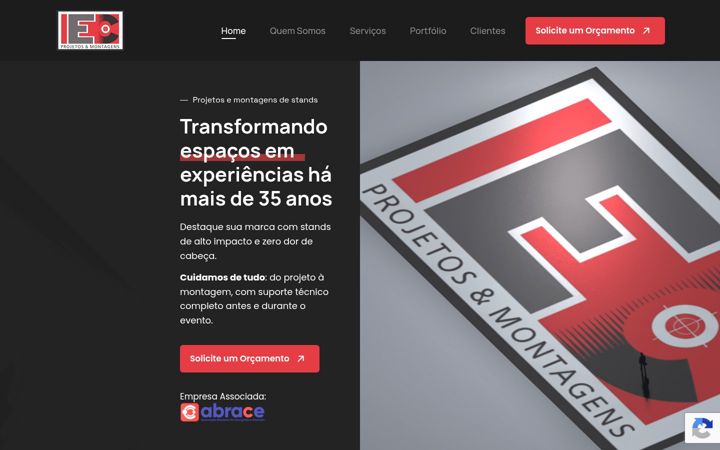 Capture d'écran de ecprojetosemontagens.com.br