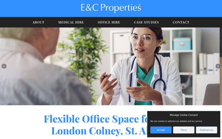 Screenshot of ecpropertiesuk.com