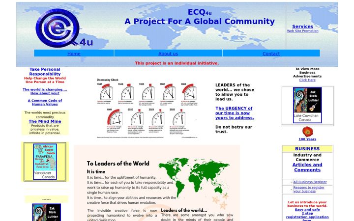 Screenshot of ecq4u.com