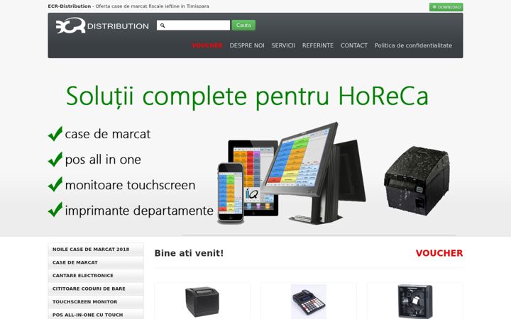 Screenshot von ecr-distribution.ro