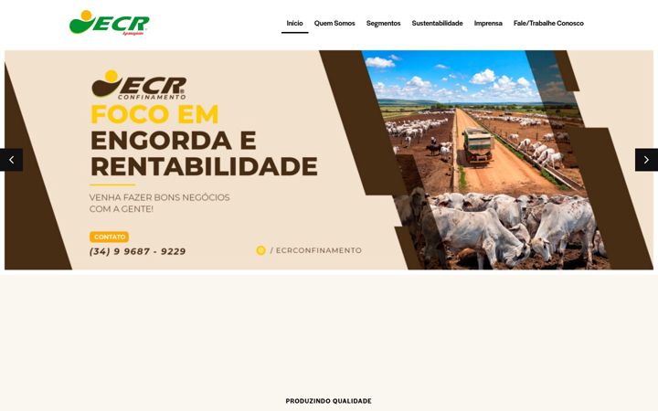 Capture d'écran de ecragronegocios.com.br