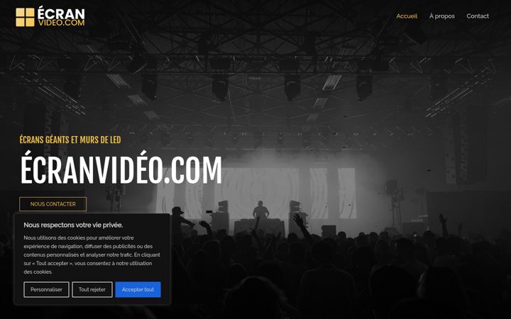 Screenshot of ecranvideo.com