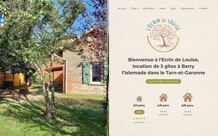 Screenshot of ecrindelouise.com