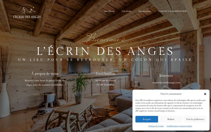 Screenshot of ecrindesanges.com