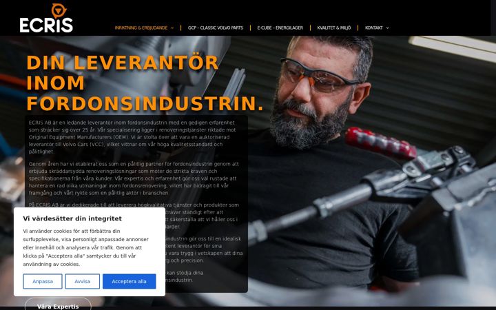 Screenshot of ecris.se