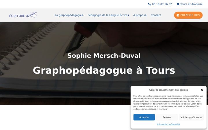 Snímek obrazovky ecriture37.fr