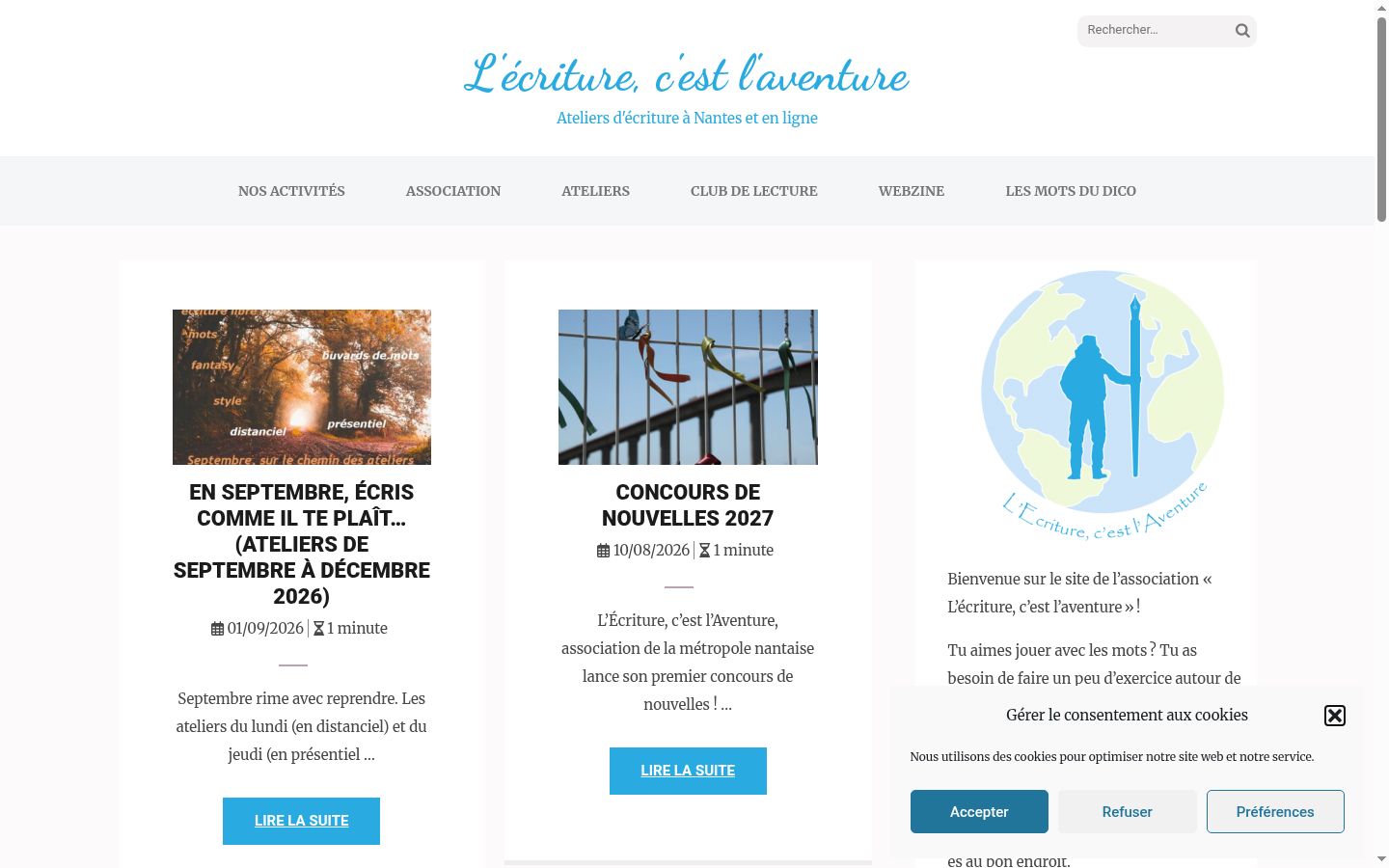 Screenshot tal-banner tal-kunsens muri qabel kwalunkwe interazzjoni