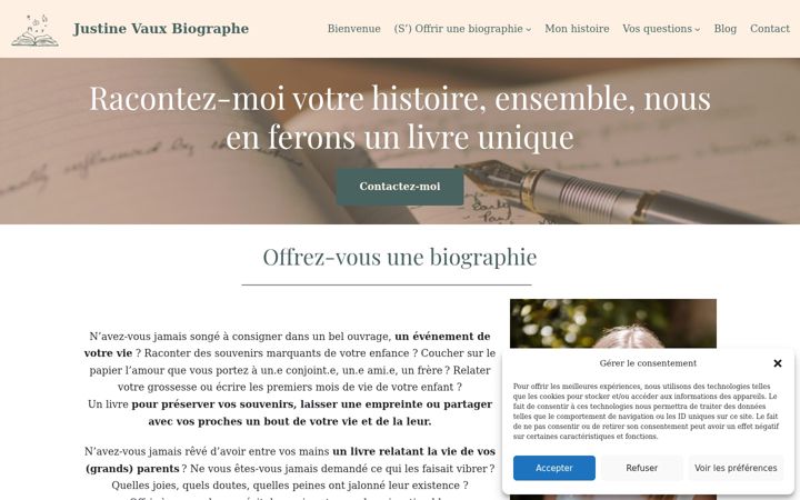Skärmbild av ecrivainebiographebordeaux.fr