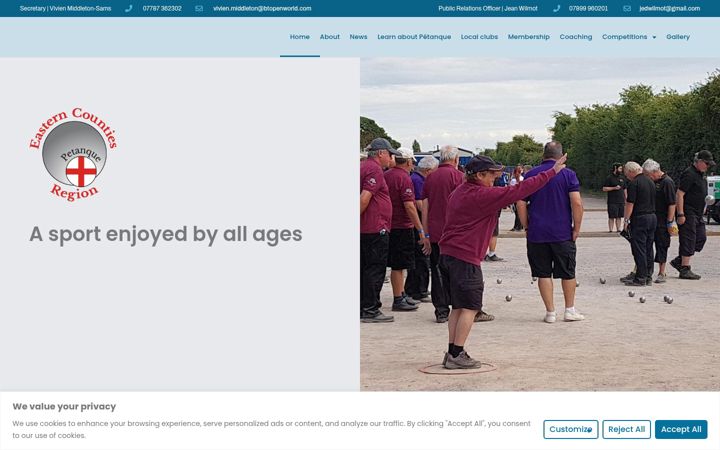 Ekrano kopija ecrpetanque.co.uk