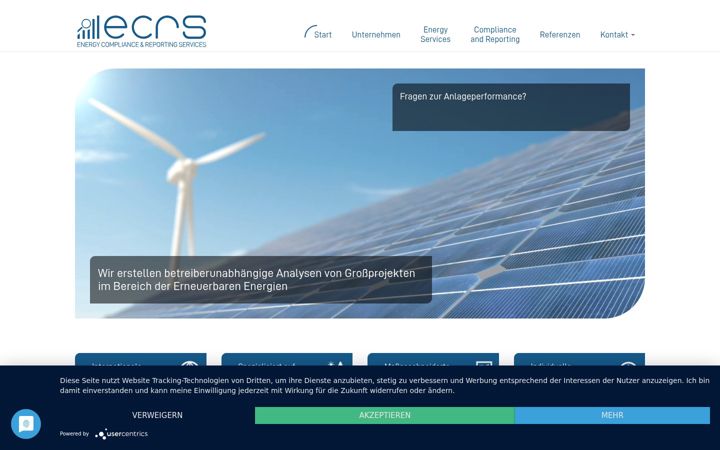 Screenshot of ecrs-compliance.de