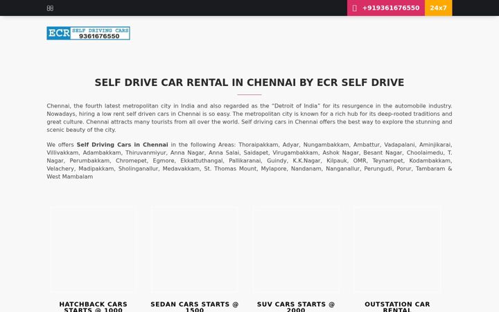 Screenshot of ecrselfdrivingcars.com