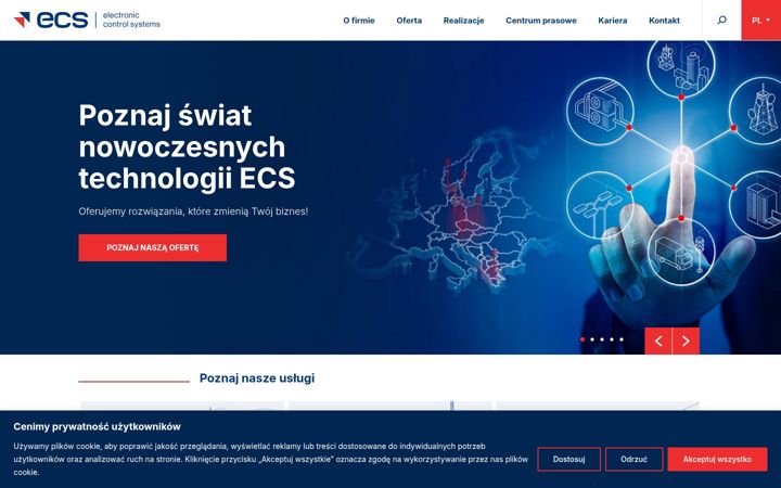 Captura de pantalla de ecs.com.pl