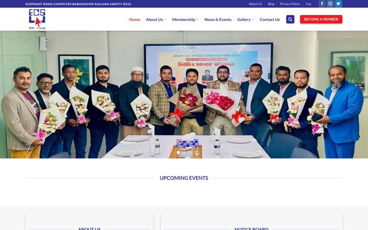 Screenshot of ecs.org.bd