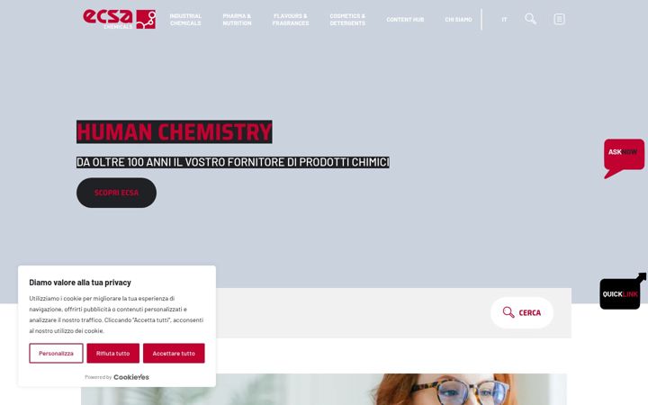 Ekrano kopija ecsa-chemicals.ch