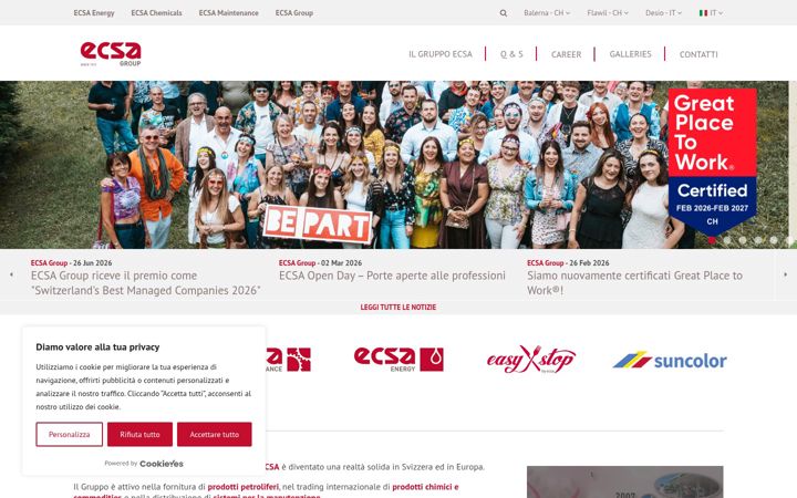 Screenshot of ecsa.ch