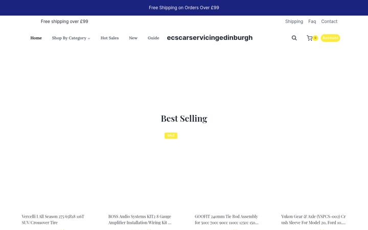 Screenshot of ecscarservicingedinburgh.co.uk