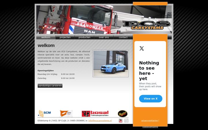 Screenshot of ecscarsystems.nl