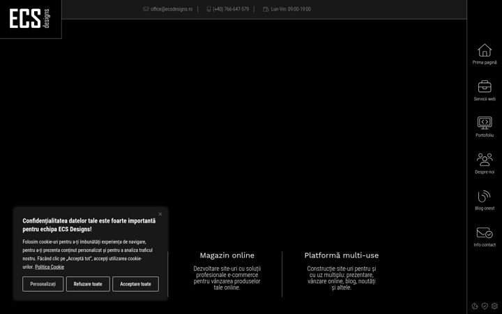 Screenshot von ecsdesigns.ro