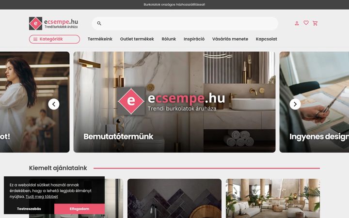 Skjermbilde av ecsempe.hu