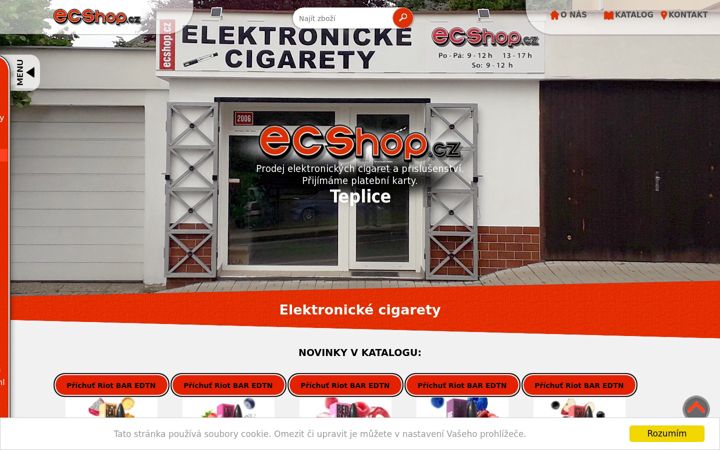 Snimka zaslona za ecshop.cz