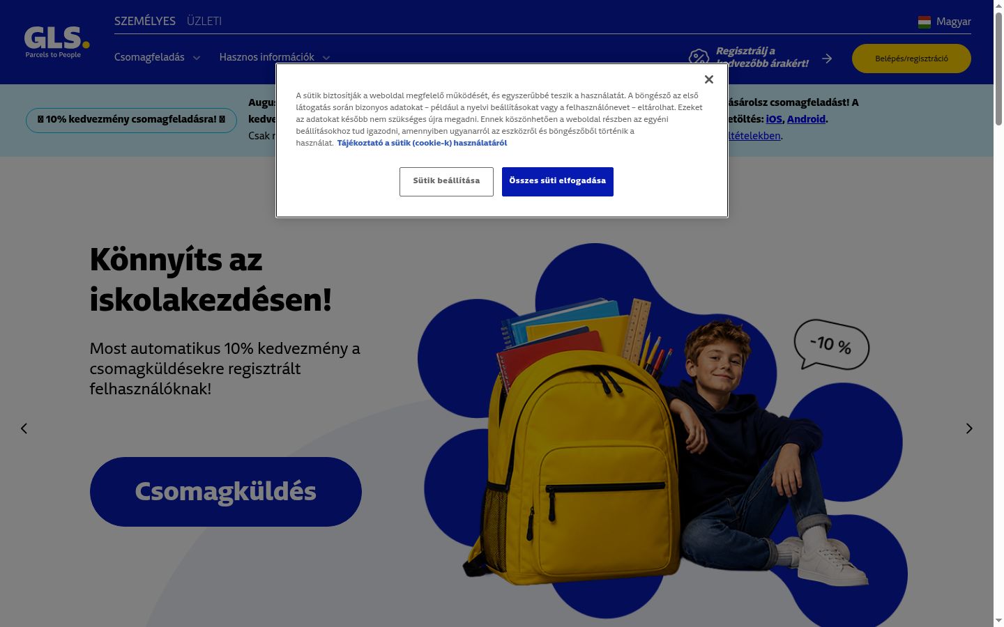 Ekraanipilt nõusolekubännerist, mida näidati enne mis tahes suhtlust
