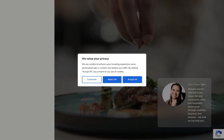 Screenshot of ecspgastronomy.com